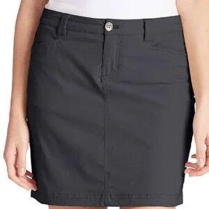 Eddie Bauer Adventurer Gray Skort With Pockets